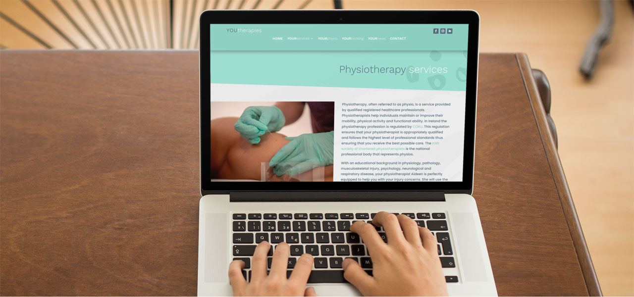 artvaark design work website physio therapy